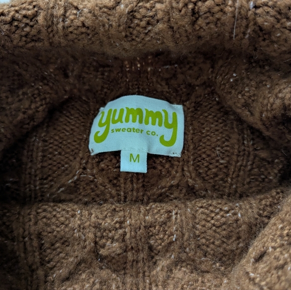 Yummy brand turtle neck chunky sweater medium - Picture 4 of 6